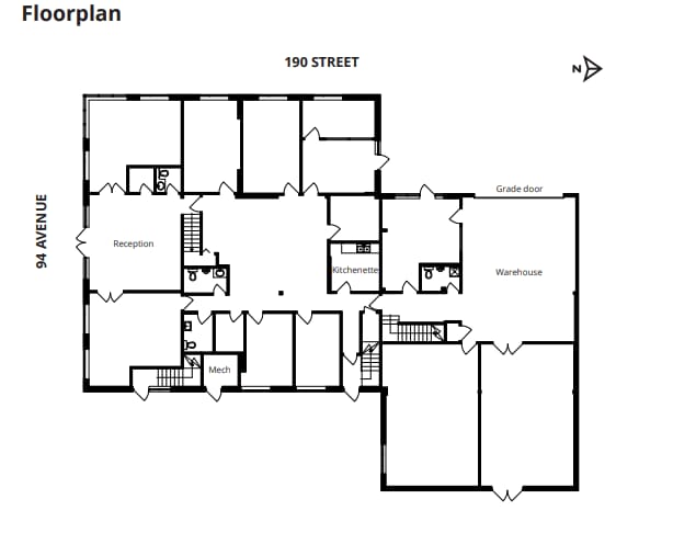19005 94th Ave, Surrey, BC à louer Plan d’étage– Image 1 sur 1