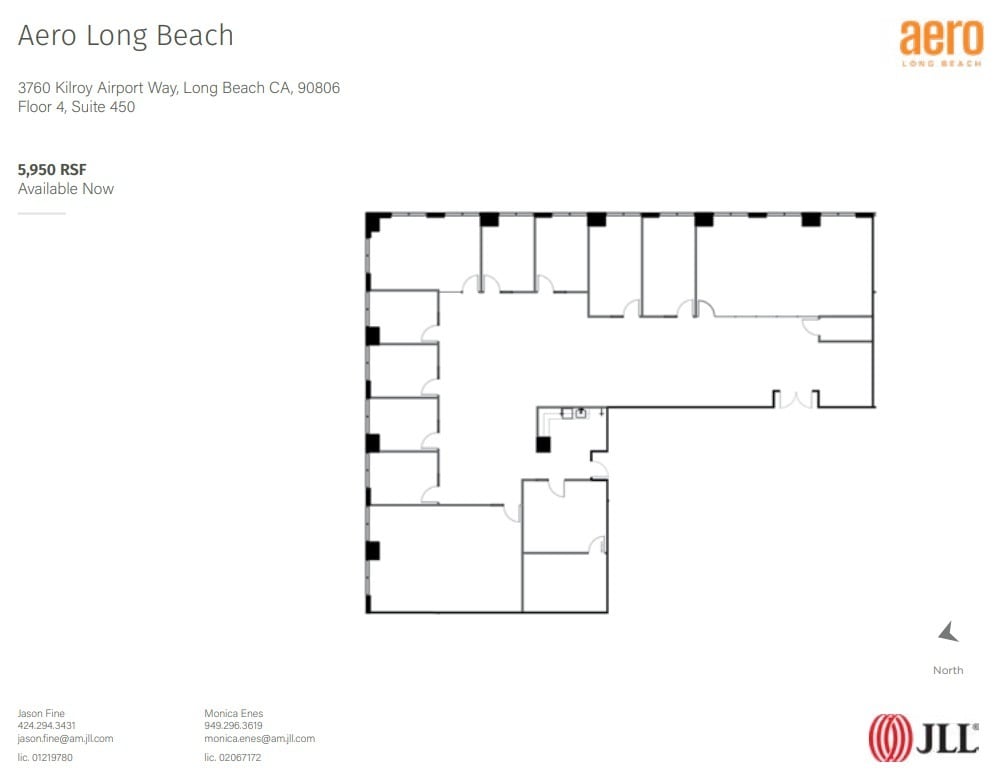 3900 Kilroy Airport Way, Long Beach, CA à louer Plan d’étage– Image 1 sur 1