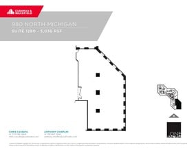 980 N Michigan Ave, Chicago, IL à louer Plan d’étage– Image 1 sur 1
