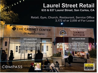 Plus de détails pour 633-637 Laurel St, San Carlos, CA - Local commercial à louer