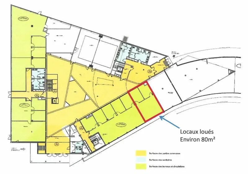 Bureau dans Isneauville à louer - Plan d’étage – Image 2 sur 2