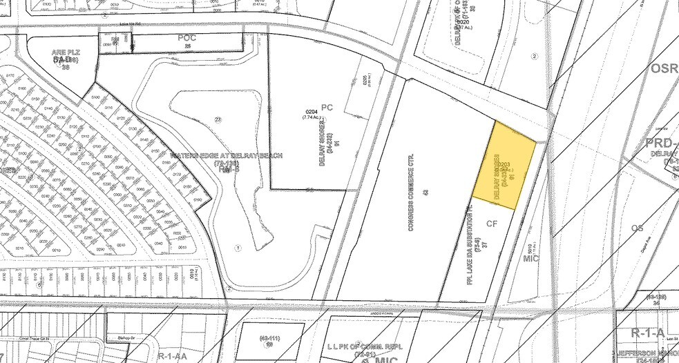 650 N Congress Ave, Delray Beach, FL à louer - Plan cadastral – Image 2 sur 9