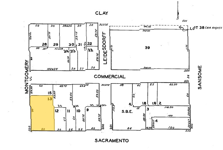 500 Montgomery St, San Francisco, CA à louer - Plan cadastral – Image 3 sur 13