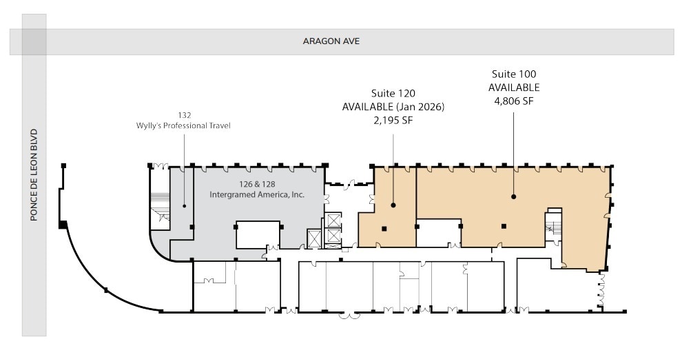 2333 Ponce de Leon Blvd, Coral Gables, FL à louer Plan d’étage– Image 1 sur 2