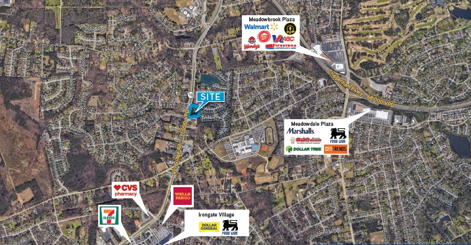 5501 Ironbridge Rd, Richmond, VA à louer - Aérien – Image 1 sur 2