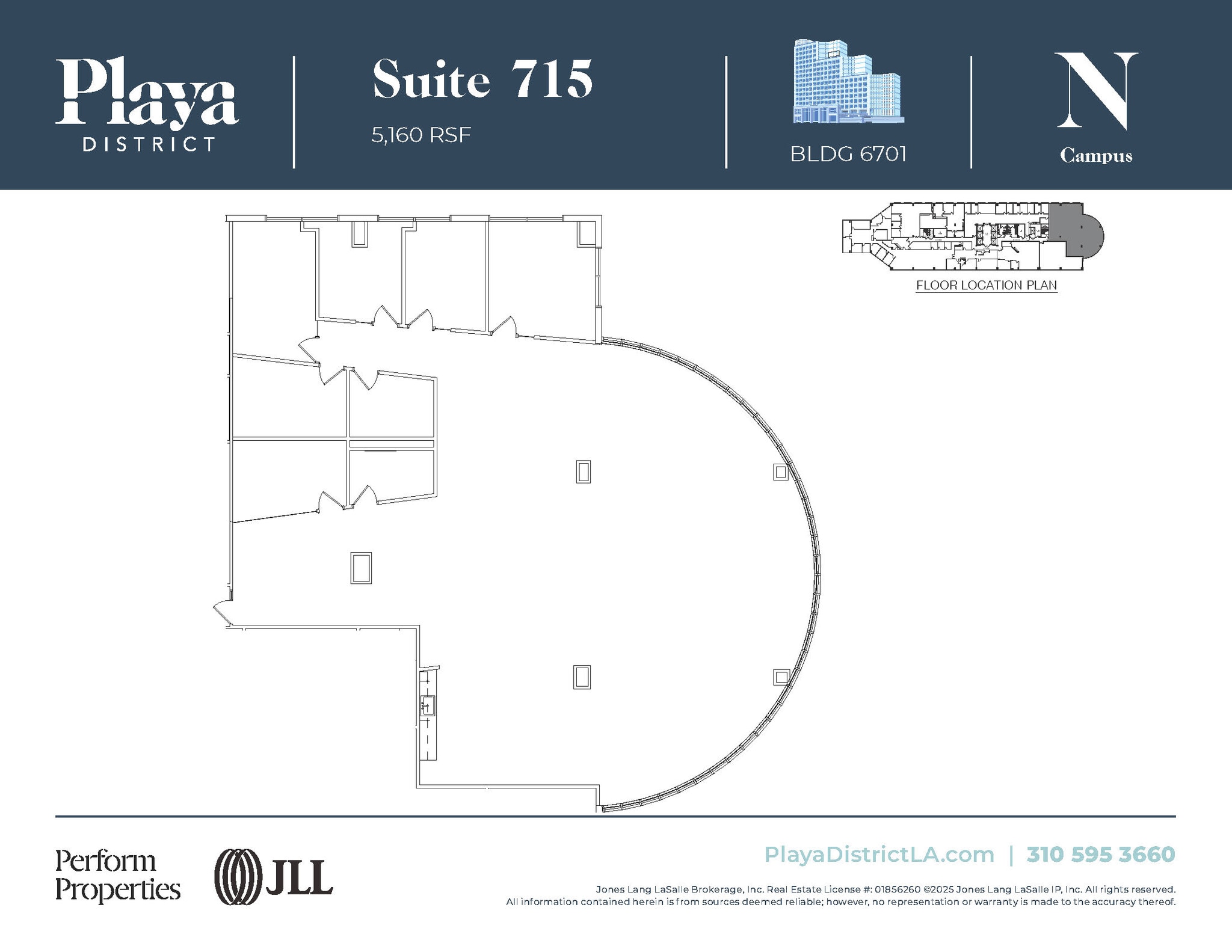 6100 Center Dr, Los Angeles, CA à louer Plan d’étage– Image 1 sur 1