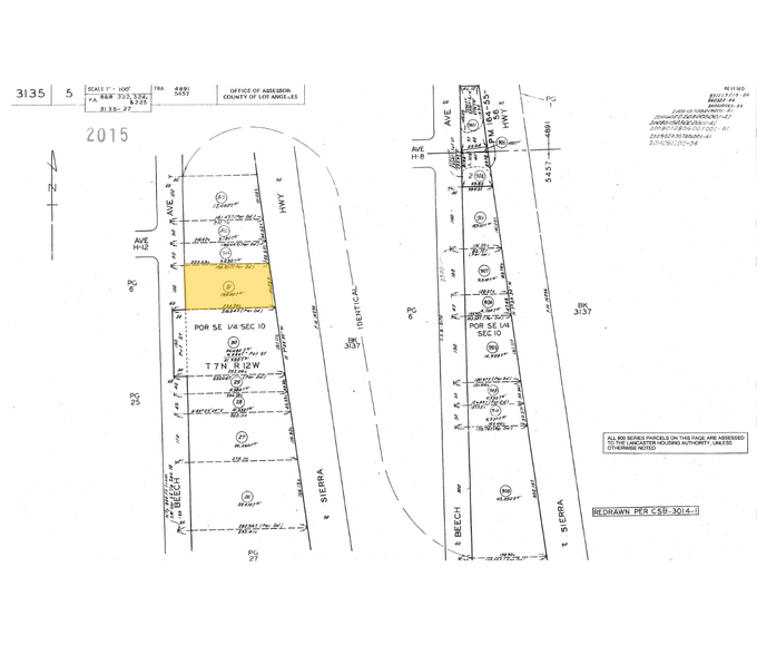 45411 Sierra Hwy, Lancaster, CA à vendre - Plan cadastral – Image 1 sur 1