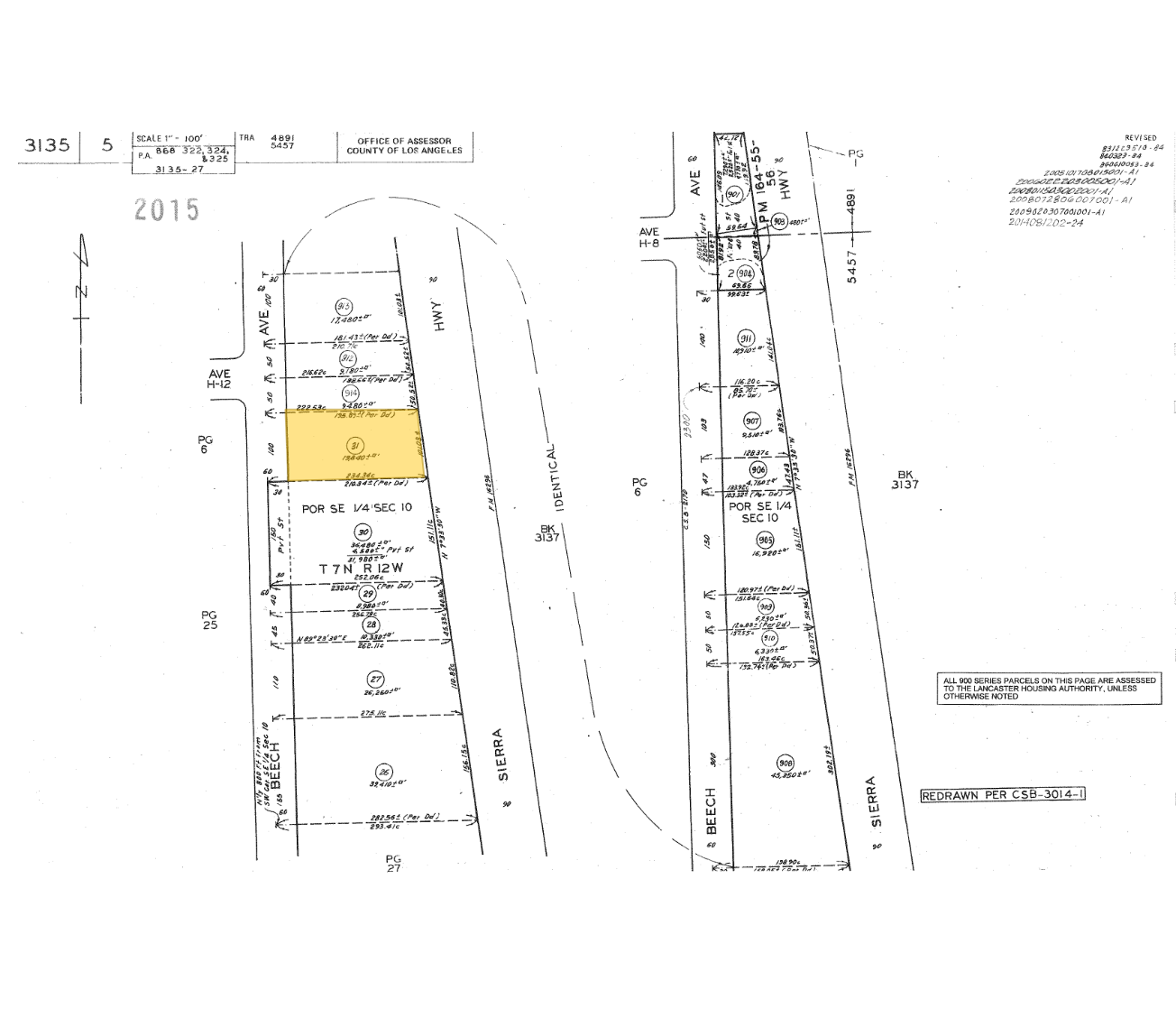 45411 Sierra Hwy, Lancaster, CA à vendre Plan cadastral– Image 1 sur 2