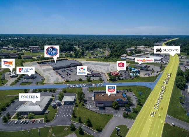 74-112 Dover Crossing Rd, Clarksville, TN à louer - Aérien – Image 2 sur 16