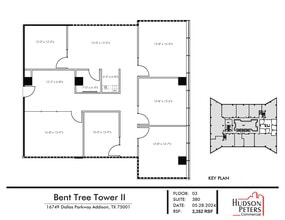 16479 Dallas Pky, Addison, TX à louer Plan d’étage– Image 1 sur 3
