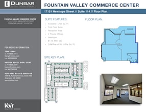 17151 Newhope St, Fountain Valley, CA à louer Plan d’étage– Image 1 sur 1