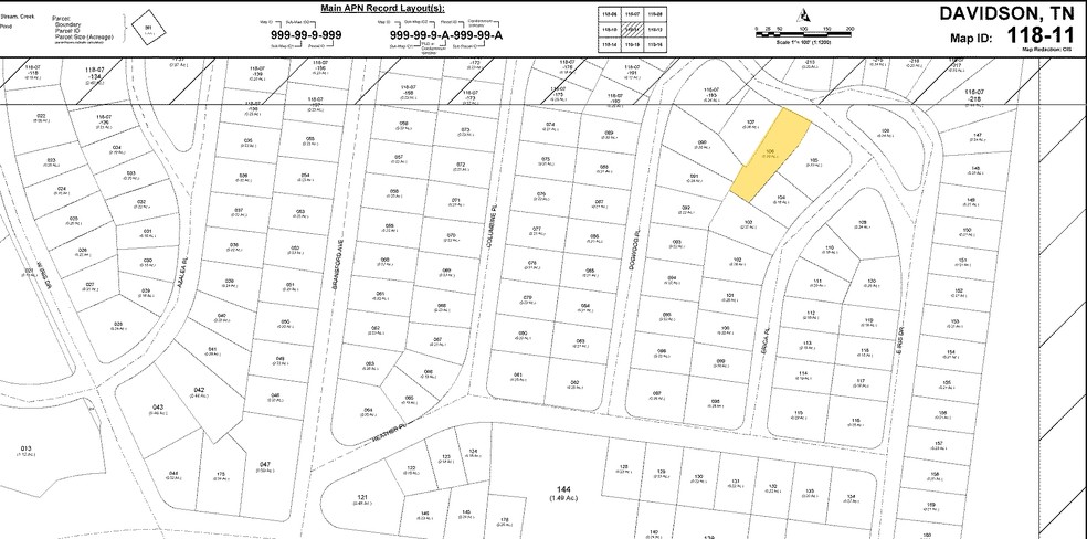 437 E Iris Dr, Nashville, TN à louer - Plan cadastral – Image 3 sur 3