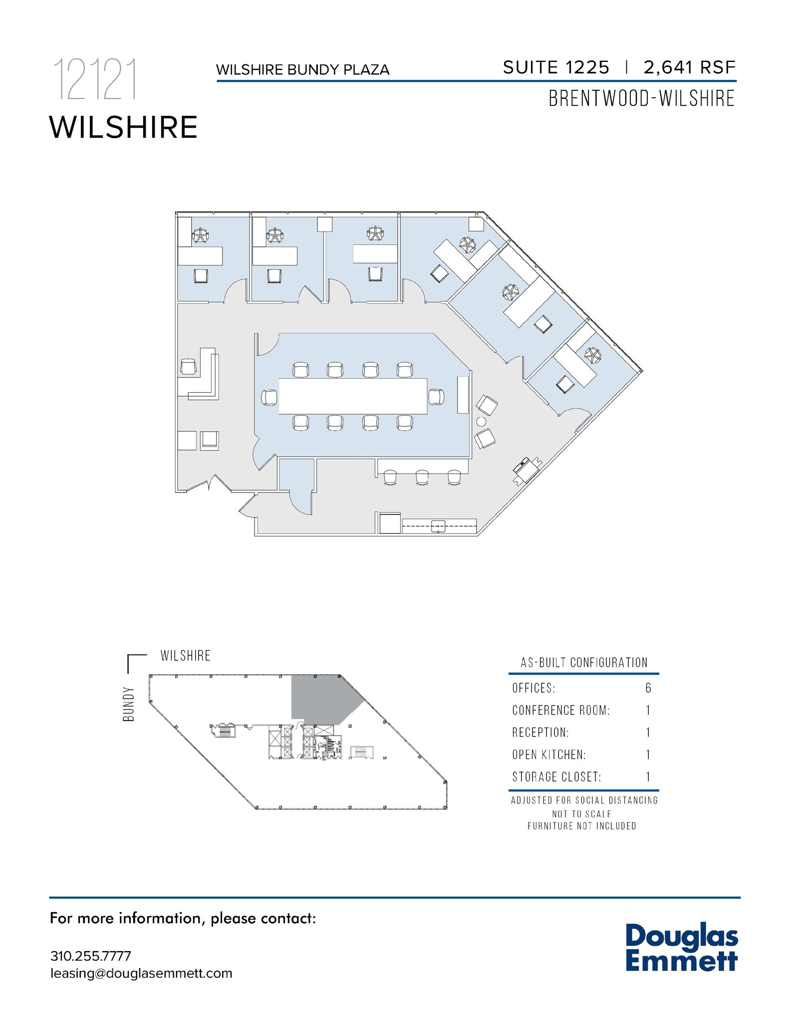 12121 Wilshire Blvd, Los Angeles, CA à louer Plan d’étage– Image 1 sur 1