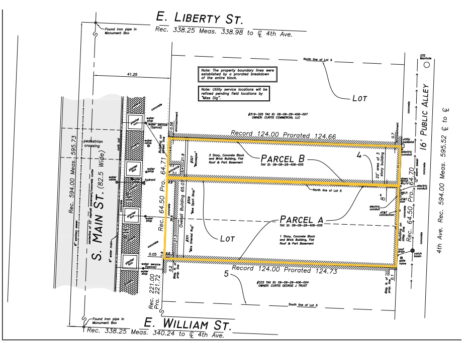 327 S Main St, Ann Arbor, MI à louer Plan de site– Image 1 sur 1