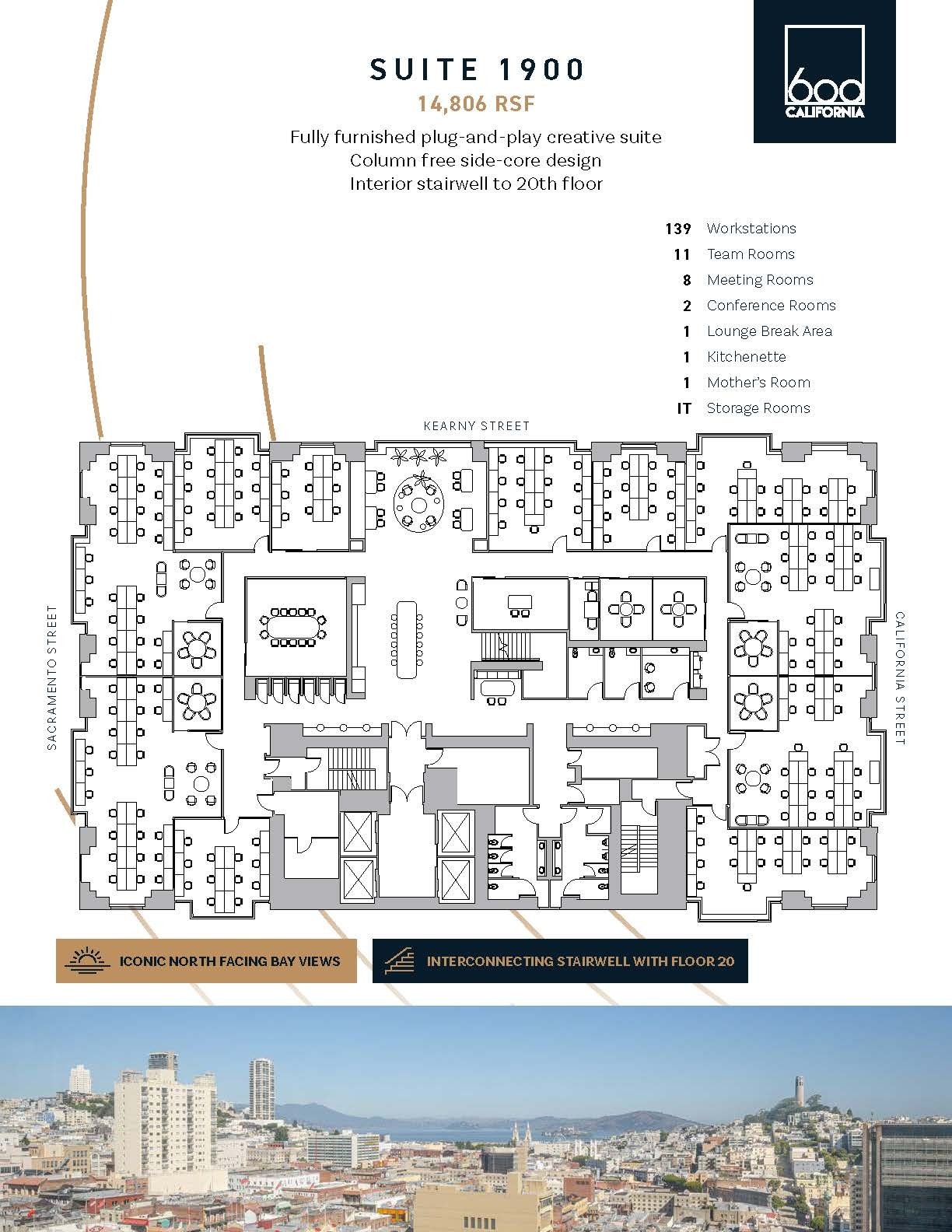 600 California St, San Francisco, CA à louer Plan d’étage– Image 1 sur 1