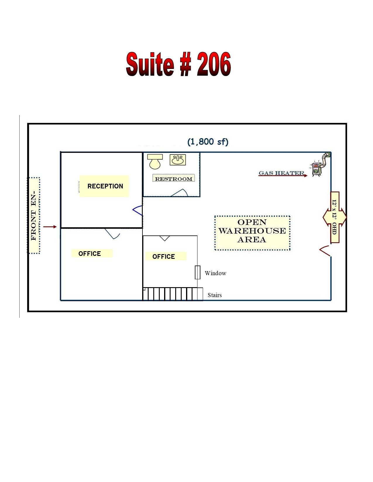 2324 E Euclid Ave, Spokane, WA à louer Plan d’étage– Image 1 sur 1