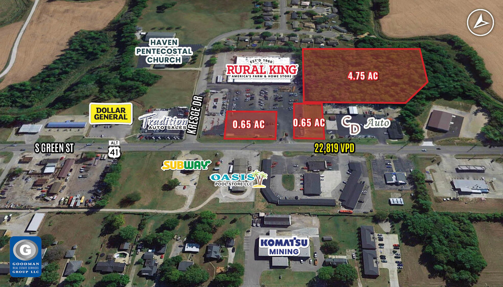 1700 S Green St, Henderson, KY à vendre - Photo principale – Image 1 sur 2