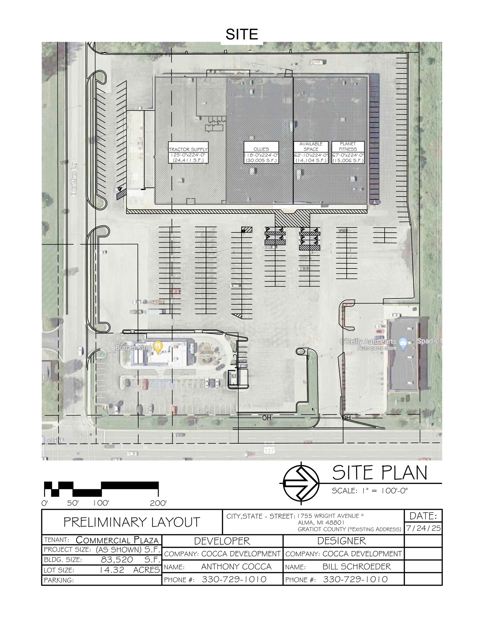 1755 Wright Ave, Alma, MI à louer Plan de site– Image 1 sur 2