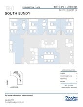1990 S Bundy Dr, Los Angeles, CA à louer Plan d’étage– Image 1 sur 1