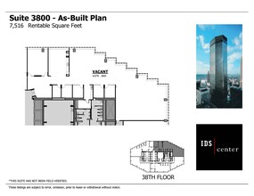80 S 8th St, Minneapolis, MN à louer Plan d’étage– Image 1 sur 1