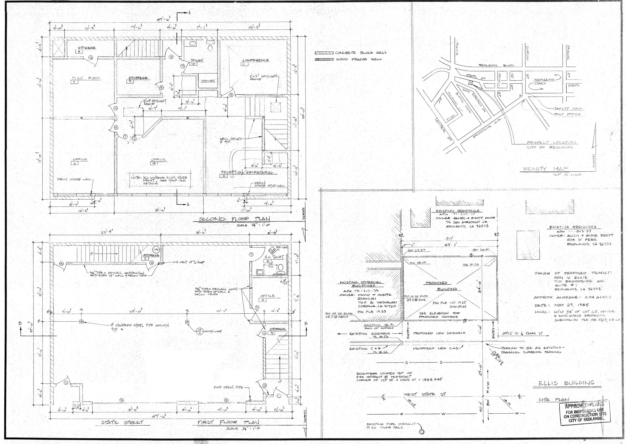 631 W State St, Redlands, CA à louer Plan de site– Image 1 sur 2
