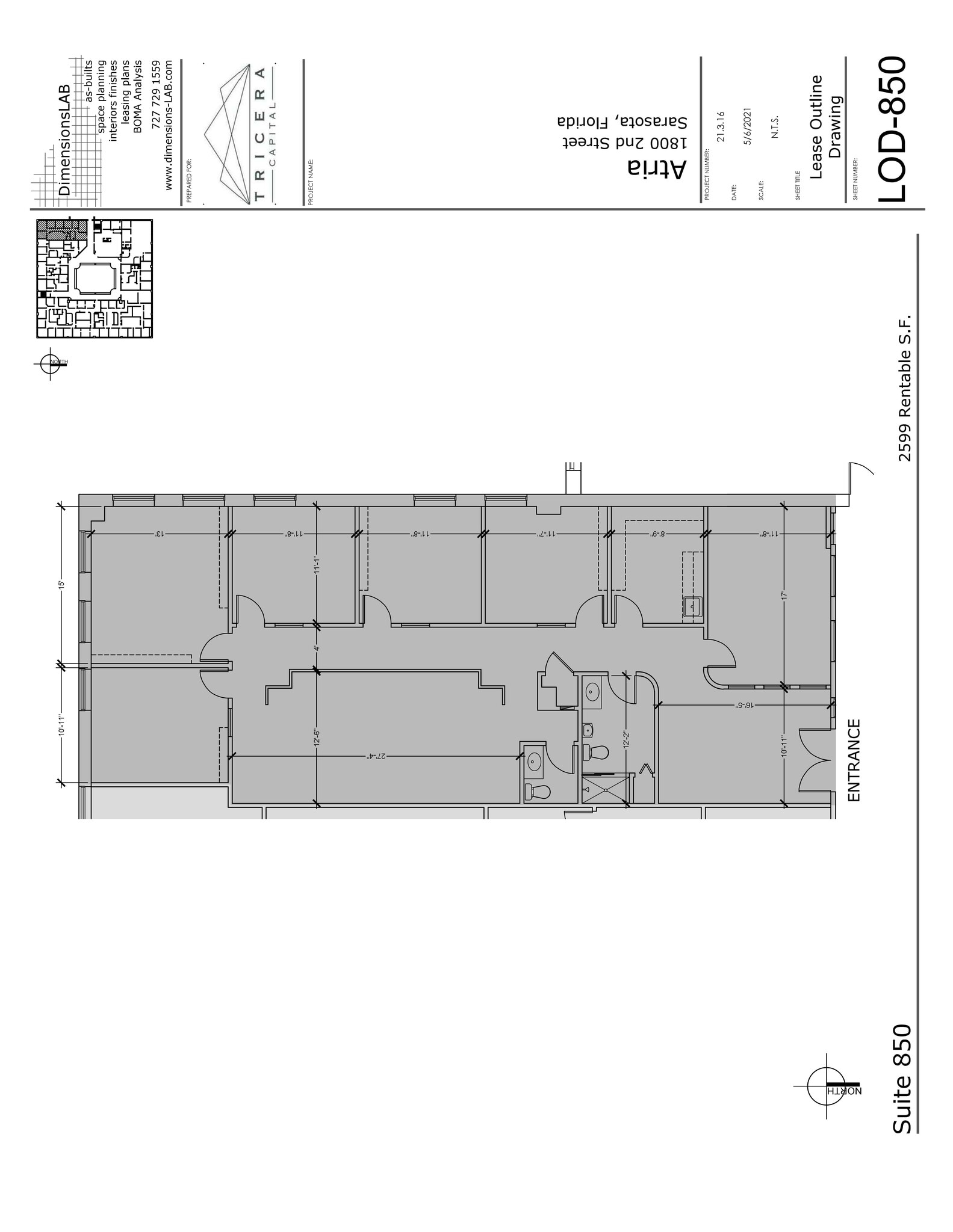 1800 2nd St, Sarasota, FL à louer Plan de site– Image 1 sur 1