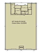 675 Anita St, Chula Vista, CA à louer Plan d’étage– Image 1 sur 2