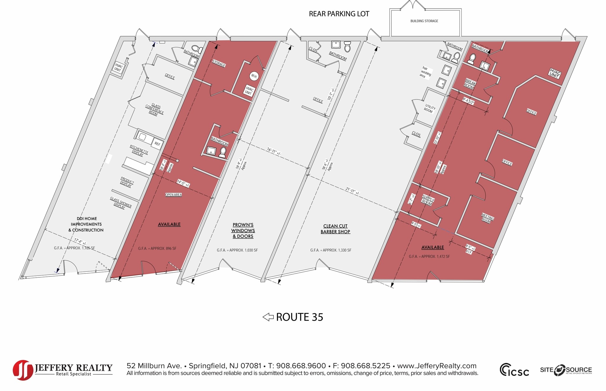 663-673 State Route 35, Middletown, NJ à louer Plan d’étage– Image 1 sur 1