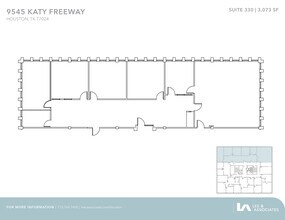 9545 Katy Fwy, Houston, TX à louer Plan d’étage– Image 1 sur 1