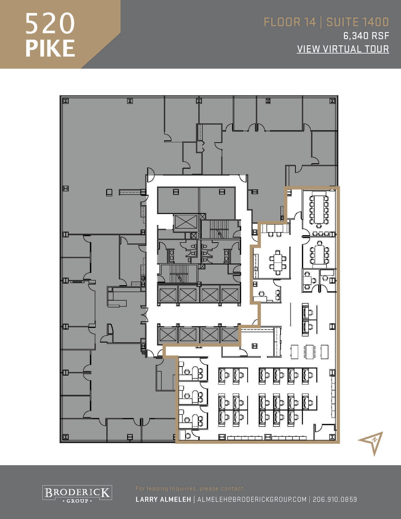 520 Pike St, Seattle, WA à louer Plan d’étage– Image 1 sur 1