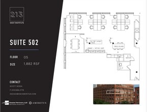 213 W Institute Pl, Chicago, IL à louer Plan d’étage– Image 1 sur 1