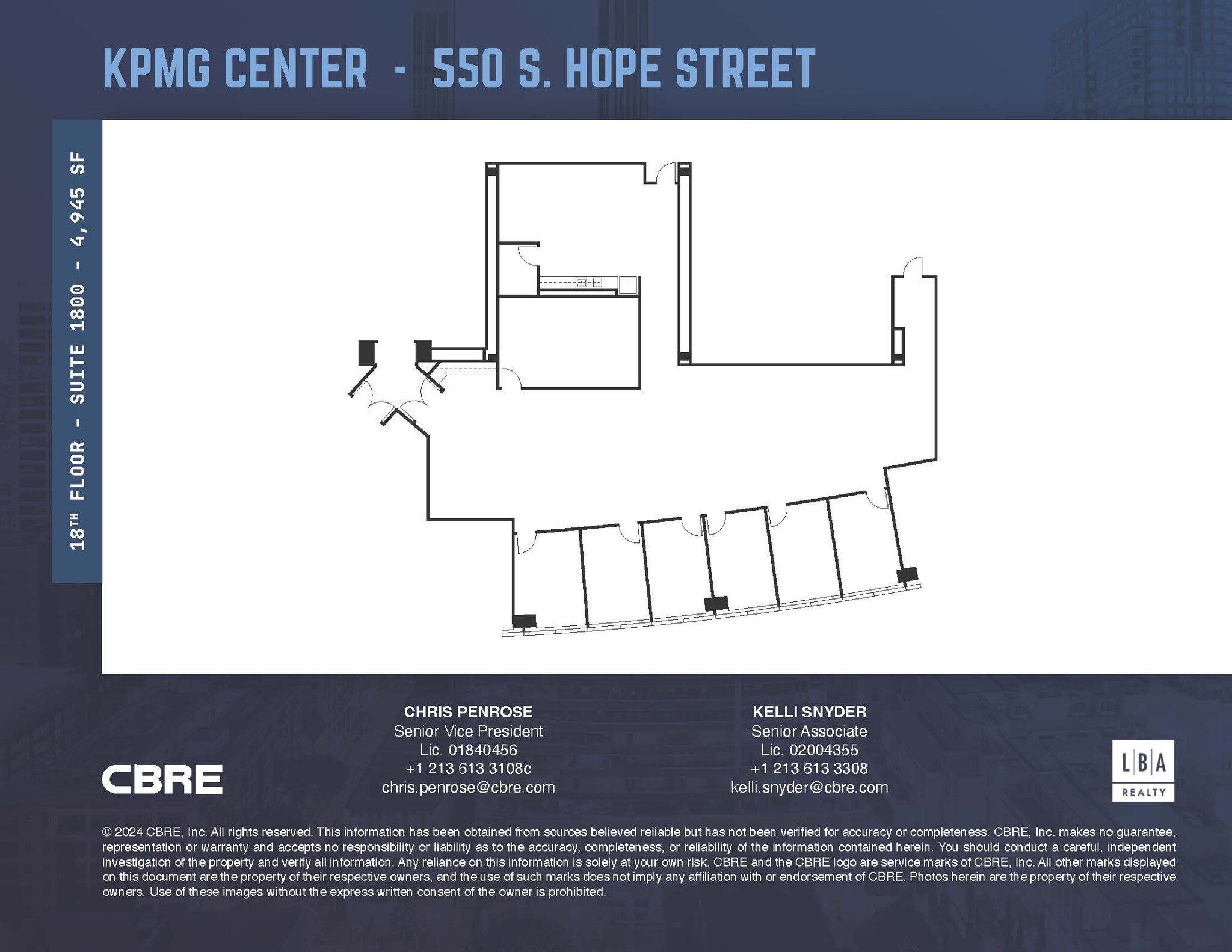 550 S Hope St, Los Angeles, CA à louer Plan d’étage– Image 1 sur 1