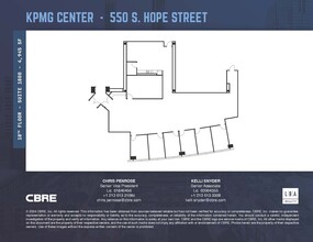 550 S Hope St, Los Angeles, CA à louer Plan d’étage– Image 1 sur 1