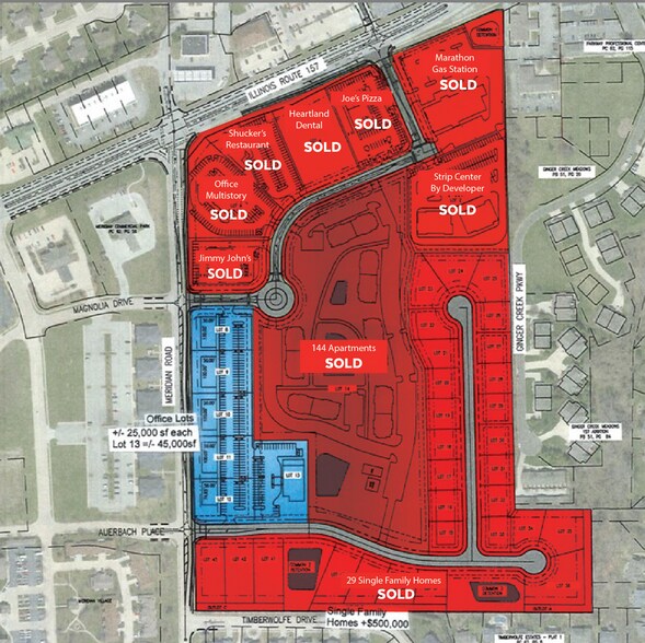 481 Meridian Rd, Glen Carbon, IL à vendre - Plan de site – Image 1 sur 5