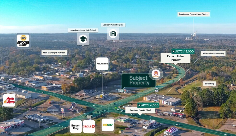 135 Richard Zuber Trwy, Jonesboro, LA à vendre - Aérien – Image 2 sur 3