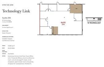 16 Technology Dr, Irvine, CA à louer Plan d’étage– Image 1 sur 1