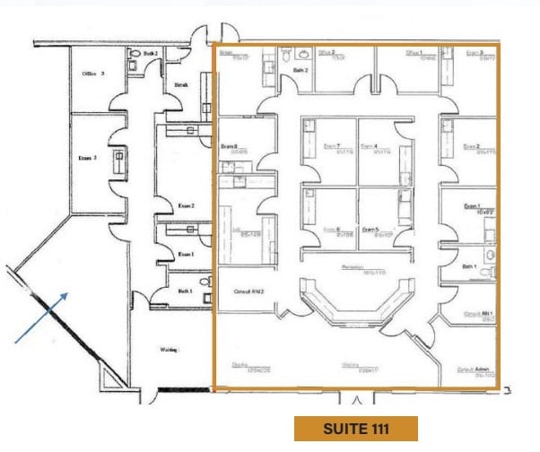 1134 E University Dr, Mesa, AZ à louer Plan d’étage– Image 1 sur 1