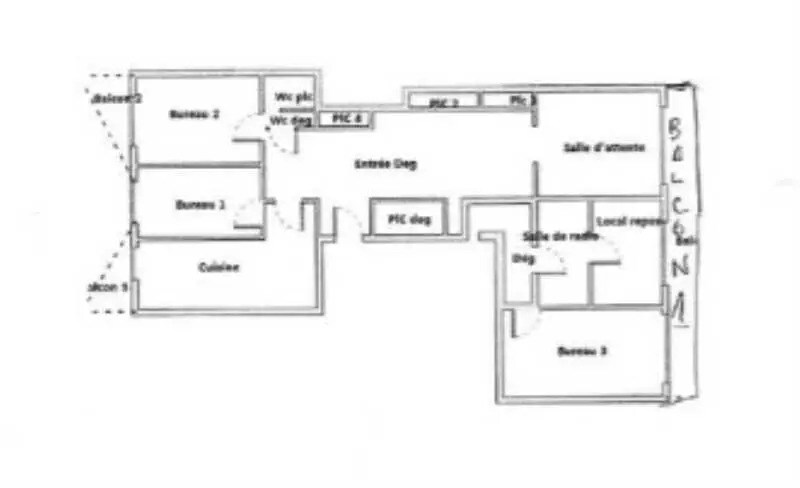 Bureau dans Vincennes à vendre - Plan d’étage – Image 2 sur 2