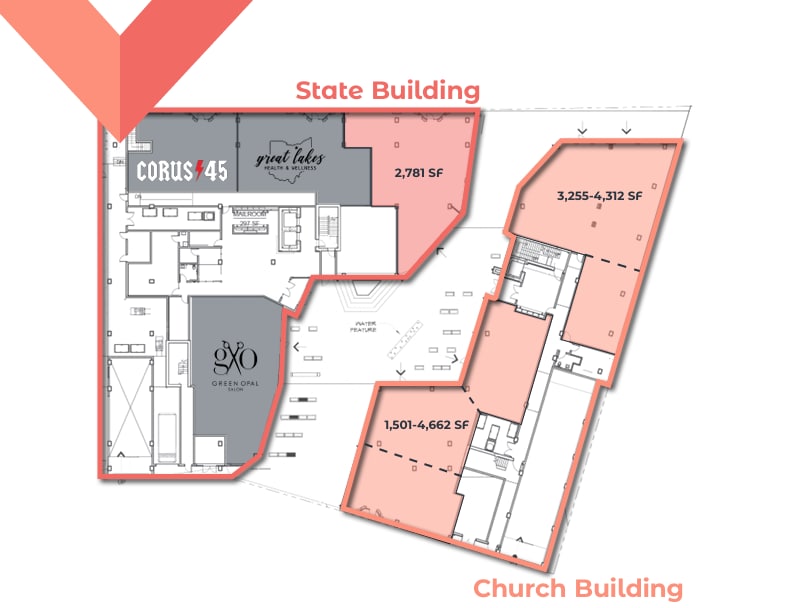 2875 Detroit Ave, Cleveland, OH à louer Plan d’étage– Image 1 sur 1