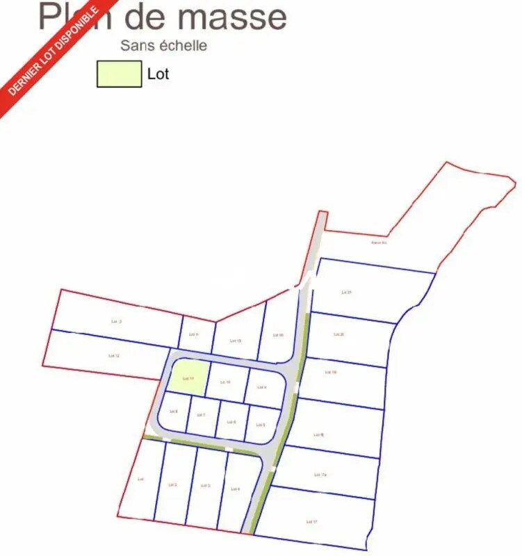 Terrain dans Bressols à vendre Plan de site– Image 1 sur 5
