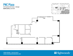 301 Fayetteville St, Raleigh, NC à louer Plan d’étage– Image 1 sur 1