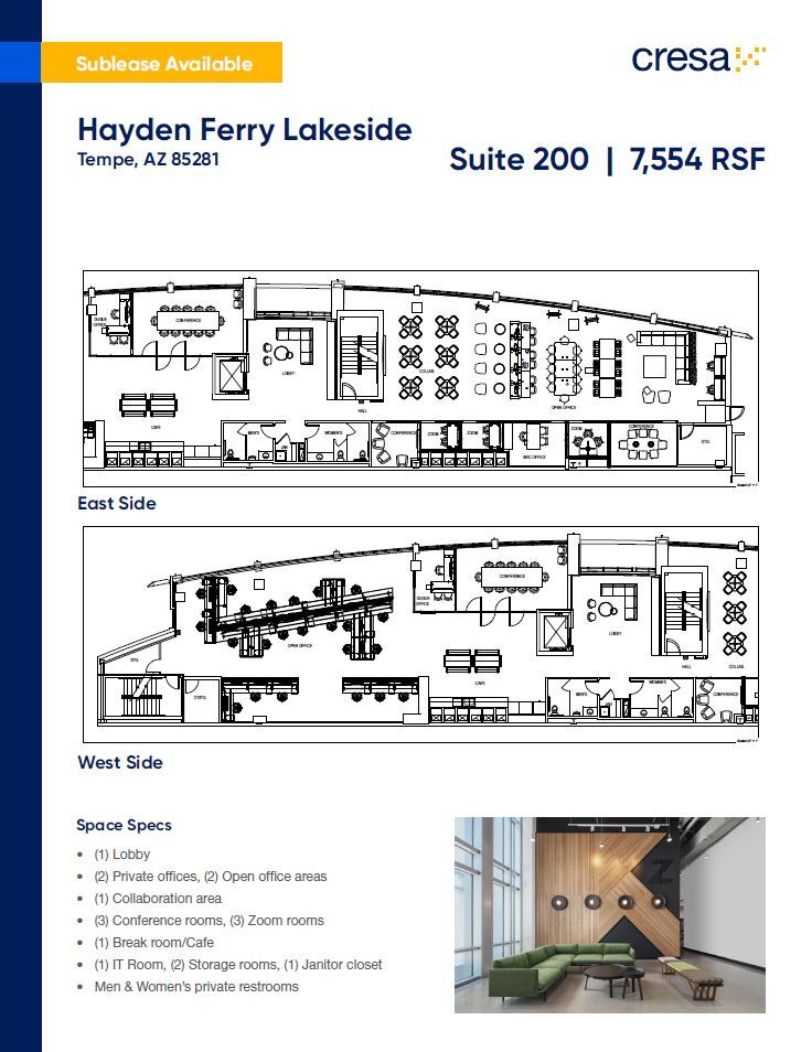 74 E Rio Salado Pky, Tempe, AZ à louer Plan d’étage– Image 1 sur 1