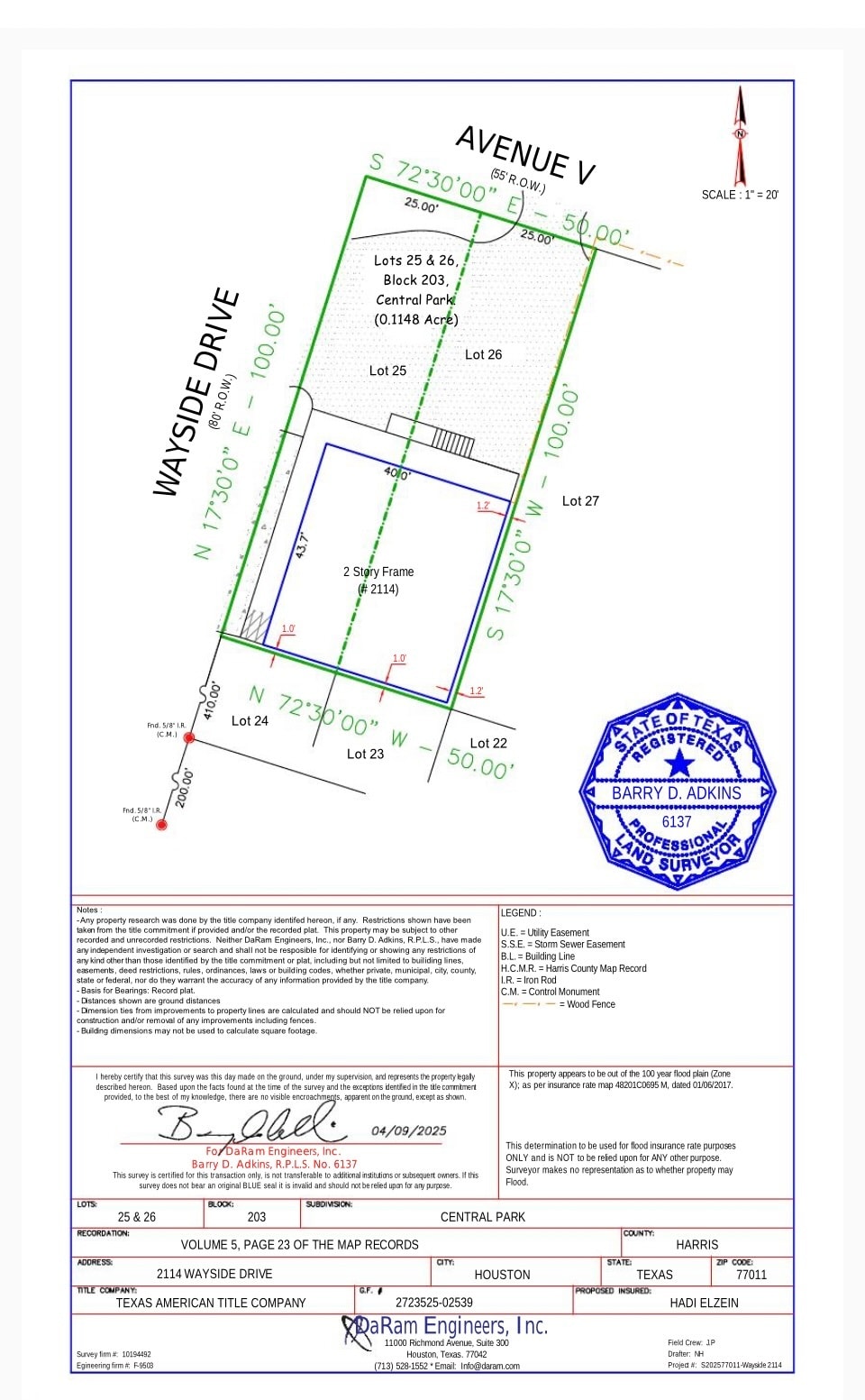 2114 Wayside Dr, Houston, TX à louer Plan de site– Image 1 sur 1