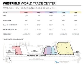 185 Greenwich St, New York, NY à louer Plan d’étage– Image 2 sur 3