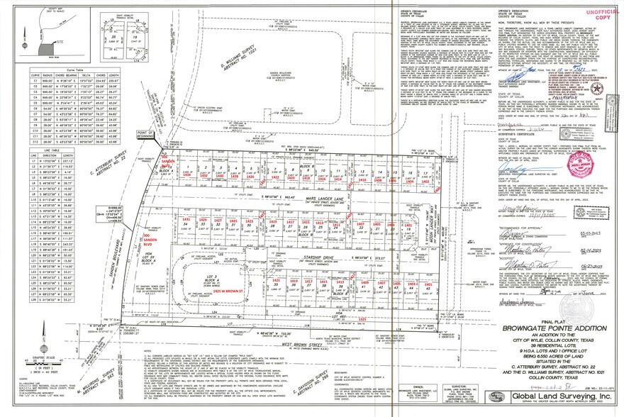 1422 Mars Lander Ln, Wylie, TX à vendre - Plan de site – Image 2 sur 2