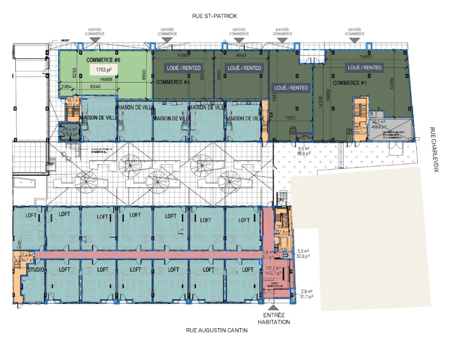2600-2608 St Saint-Patrick, Montréal, QC à louer Plan d’étage– Image 1 sur 1
