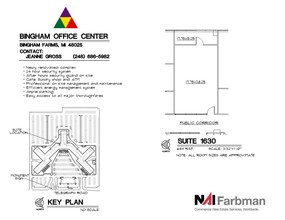 30600-30700 - 30800 Telegraph Rd, Bingham Farms, MI à louer Plan d’étage– Image 1 sur 1