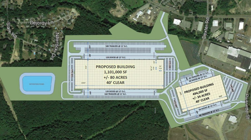 Fuller Rd, Chicopee, MA à louer - Plan de site – Image 2 sur 3