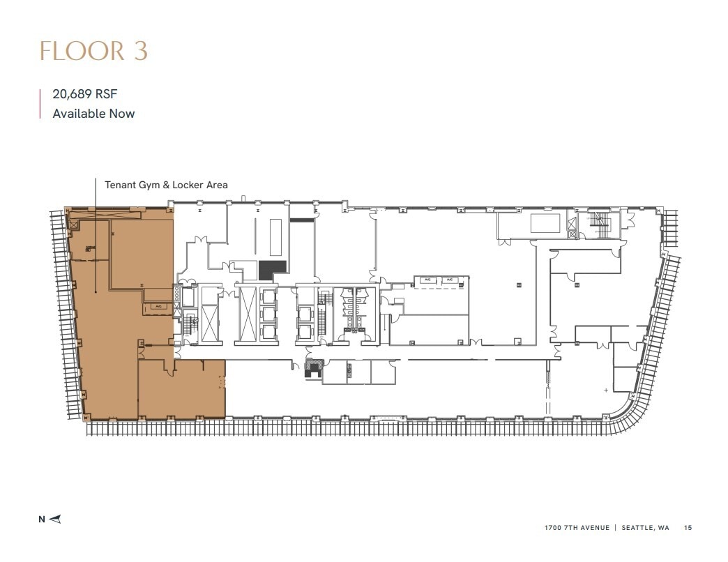 1700 7th Ave, Seattle, WA à louer Plan d’étage– Image 1 sur 1