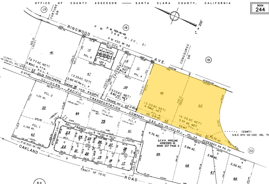 2215-2221 Ringwood Ave, San Jose, CA à louer - Plan cadastral – Image 3 sur 3